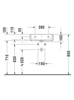 Duravit Vero Air Kerámia mosdó 50x47 cm, túlfolyó nélkül, bútorral aláépíthető, alpin fehér 2350500041