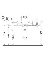Duravit Vero Air csiszolt kerámia mosdó 60x47 cm, alpin fehér 2350600027
