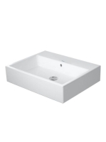Duravit Vero Air csiszolt kerámia mosdó 60x47 cm, csaplyuk nélkül, alpin fehér 2350600028
