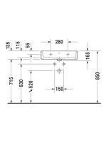 Duravit Vero Air Kerámia mosdó 60x47 cm, csaplyuk nélkül, bútorral aláépíthető, alpin fehér 2350600060