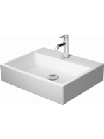 Duravit Vero Air csiszolt kerámia mosdó 60x47 cm, WonderGliss bevonattal, túlfolyó nélkül, alpin fehér 23506000711