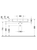 Duravit Vero Air Kerámia mosdó túlfolyó nélkül 80x47 cm, bútorral aláépíthető, alpin fehér 2350800041