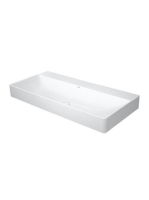 Duravit DuraSquare 100cm mosdó csaplyuk nélkül 2353100070