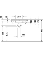Duravit D-Neo mosdó 65x44 cm, fehér 2366650000
