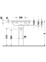 Duravit D-Neo mosdó 65x44 cm, fehér 2366650000