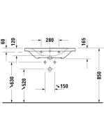 Duravit D-Neo mosdó 80x48 cm, fehér 2367800000