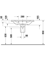 Duravit D-Neo mosdó 80x48 cm, fehér 2367800000