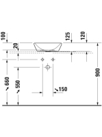 Duravit D-Neo kerámia mosdótál 40 cm, fehér 2371400070