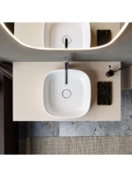 Duravit Zencha kerámia mosdótál 42x42 cm, fényes fehér 2373420079