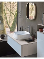 Duravit Zencha kerámia mosdótál 42x42 cm, WonderGliss bevonattal, fényes fehér 23734200791