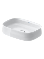 Duravit Zencha kerámia mosdótál 55x39 cm WonderGliss bevonattal, fehér 23735500791
