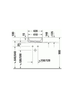 Duravit Zencha kerámia mosdótál 42x42 cm, fehér 2374420071