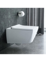 Duravit Viu Rimless fali WC csésze 37x57 cm fehér alpin, WonderGliss bevonattal 25110900001