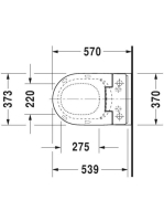 Duravit ME by Starck perem nélküli fali WC 2529590000