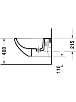 Duravit Architec fali bidé 2531150000