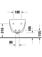Duravit Architec fali bidé 2531150000