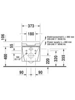 Duravit Starck 2 mélyöblítésű fali WC 2533590000