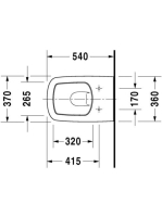 Duravit DuraStyle fali WC csésze 2536090000