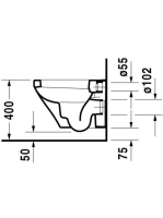 Duravit DuraStyle compact 48cm fali WC csésze 2539090000