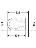 Duravit Darling mélyöblítésű fali WC 2544590000
