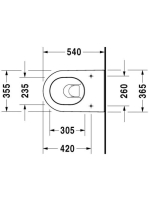 Duravit Darling New fali WC csésze 2545090000