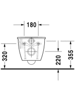 Duravit Darling New fali WC csésze 2545090000