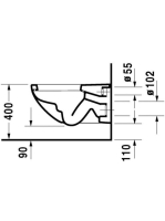 Duravit Architec fali WC csésze 2546090064