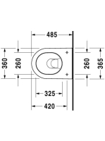 Duravit Darling New compact fali WC csésze 2549090000