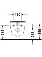 Duravit Darling New WonderGliss compact fali WC csésze 25490900001