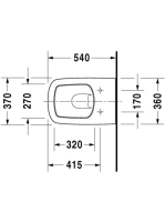 Duravit DuraStyle fali WC csésze 2552090000