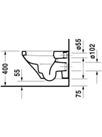 Duravit DuraStyle fali WC csésze 2552090000