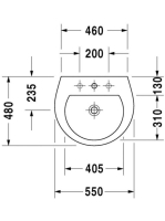 Duravit Darling New mosdó 55x48 2621550000