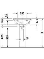 Duravit Darling New WonderGliss mosdó 55x48 26215500001