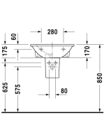 Duravit Darling New mosdó 55x48 2621550000