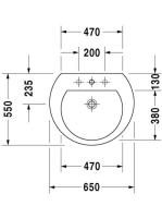 Duravit Darling New mosdó 65x55 2621650000