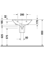 Duravit Darling New WonderGliss mosdó 65x55 26216500001