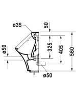 Duravit DuraStyle elektromos piszoár, elemes 2804310000