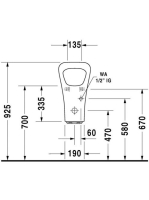 Duravit DuraStyle elektromos piszoár, elemes 2804310000