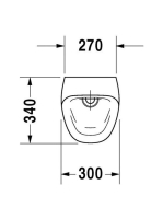Duravit DuraStyle perem nélküli elektromos piszoár, elemes 2806310000
