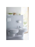 Duravit D-Code falra szerelhető WC csésze, WC ülőkével 45351900A1