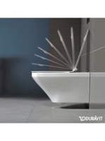 Duravit DuraStyle perem nélküli fali WC csésze , Soft-Close WC ülőkével 45510900A1