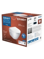 Duravit D-Neo Rimless fali WC csésze szett, fehér 45870900A1