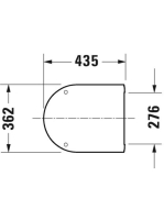 Duravit D-Neo Rimless fali WC csésze szett, fehér 45870900A1