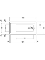 Duravit Starck 170x80 akril kád 700336000000000