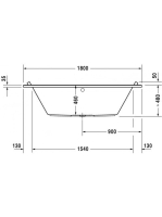Duravit Starck 180x80 akril kád 700338000000000