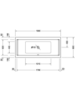 Duravit Starck 180x80 akril kád 700338000000000