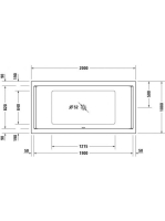 Duravit Starck 200x100 akril kád 700341000000000
