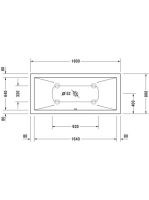 Duravit DuraSquare fehér DuraSolid A 180x80 kád 700426000000000