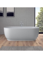 Duravit Luv szabadonálló kád 185x85 cm DuraSolid A speciális le és túlfolyóval, fehér alpin 700434000000000