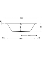 Duravit D-Neo 180x80 akril kád 700476000000000